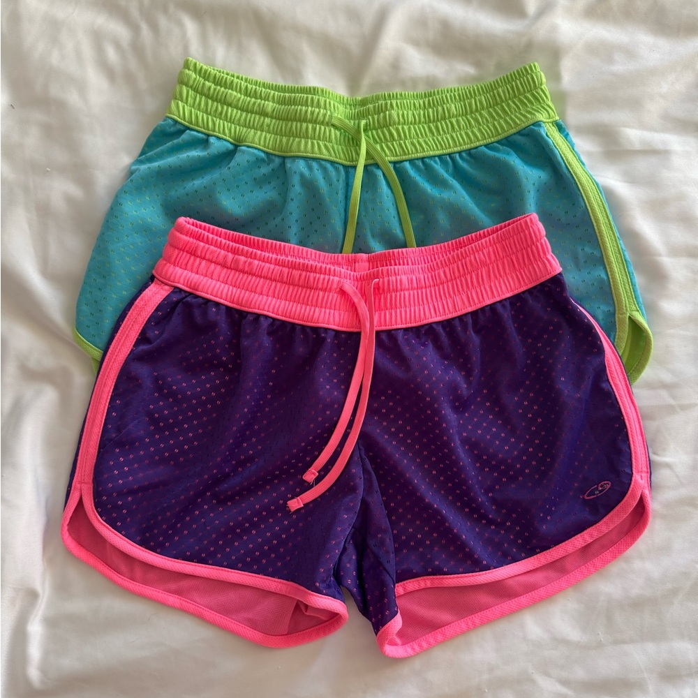C9 by Champion Womens XS Mesh Athletic Shorts Set of 2 | Blue & Purple